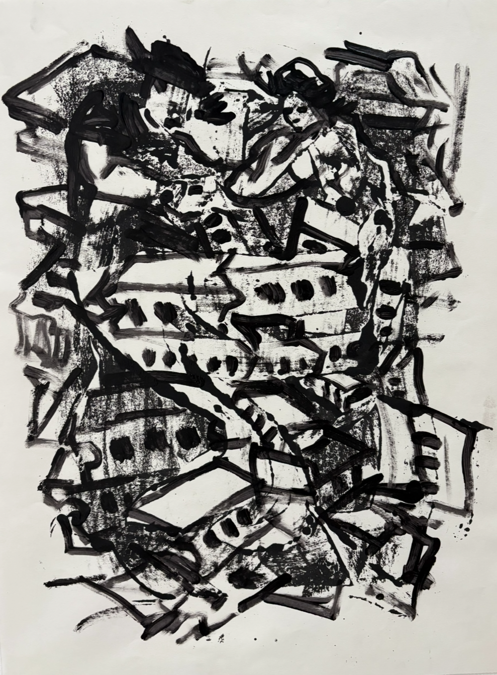 Carlos Santiago Idea for Reconstruction monotype