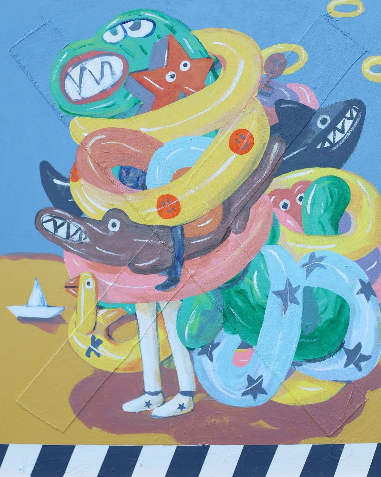 Francks_Deceus_-_Haiti_-_US_Import_No_3_acrylic_on_canvas_24x30ins